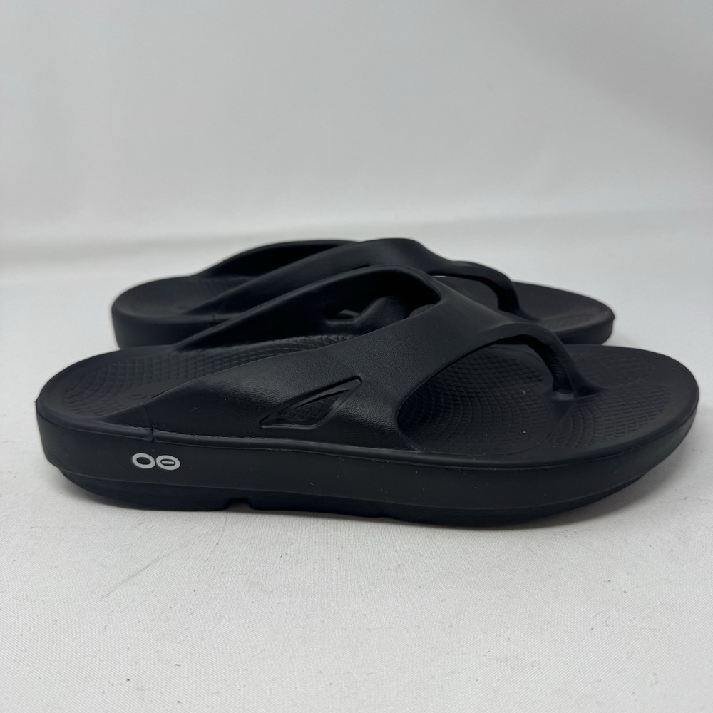 Oofos‎ OOriginal Sandals Black Men's 9 Womens 11 Recovery Footwear Flip Flop